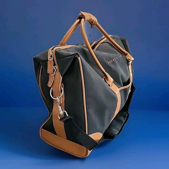 Perry Ellis Oversize Tote With Shoulder Strap Carry On Overnighter - Picture 4 of 11